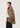 Short marten fur coat with stand-up collar
