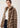 Short marten fur coat with stand-up collar